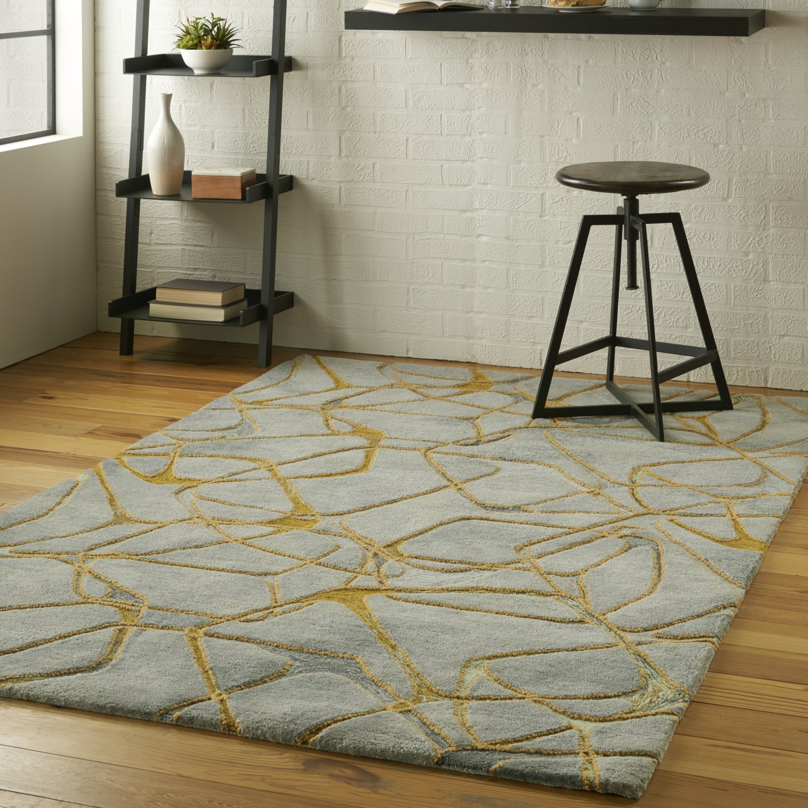 Nourison Rhapsody RH003 Beige Blue Area Rug – Incredible Rugs and