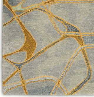 Symmetry SMM05 Grey/Yellow Area Rug by Nourison