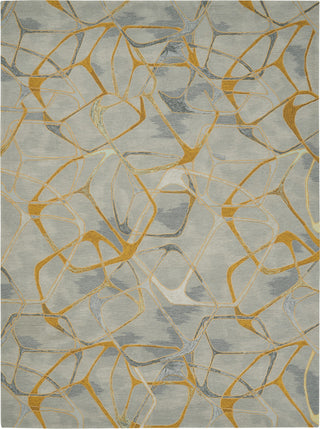 Symmetry SMM05 Grey/Yellow Area Rug by Nourison