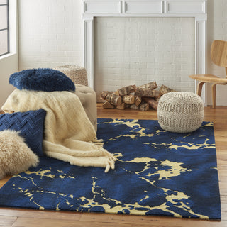 Symmetry SMM09 Navy Area Rug by Nourison