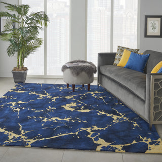 Symmetry SMM09 Navy Area Rug by Nourison