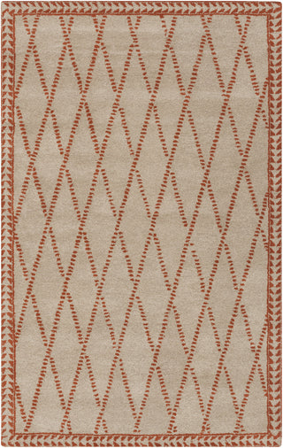 Surya Stampede SMP-6001 Rust Area Rug 5' x 8'