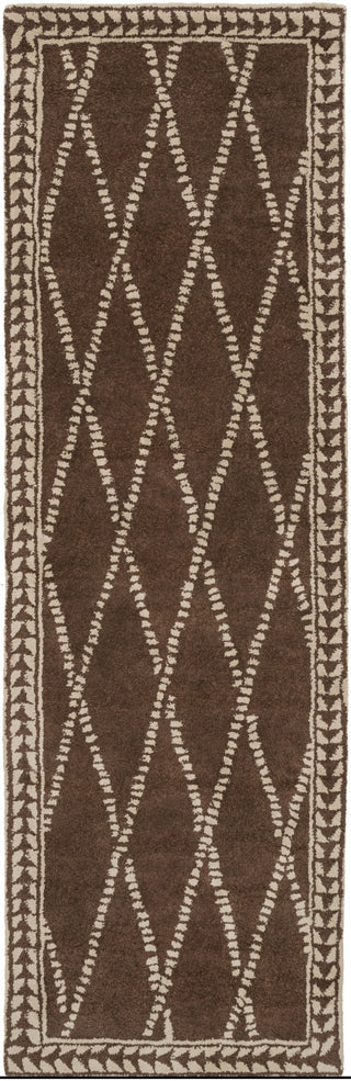 Surya Stampede SMP-6003 Chocolate Area Rug 2'6'' x 8' Runner