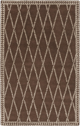 Surya Stampede SMP-6003 Chocolate Area Rug 5' x 8'