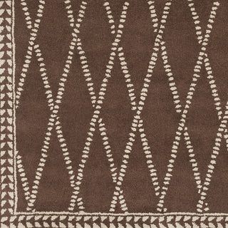 Surya Stampede SMP-6003 Chocolate Hand Tufted Area Rug Sample Swatch