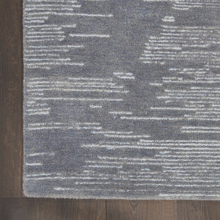 Nourison Ma30 Star SMR02 Blue Area Rug by Michael Amini Corner Image