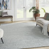 Nourison Ma30 Star SMR03 Light Blue Area Rug by Michael Amini Corner Image