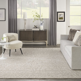 Nourison Ma30 Star SMR03 Taupe Area Rug by Michael Amini Corner Image