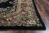 Rizzy Shine SN0351 Black Area Rug Edge Shot Feature