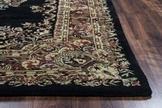 Rizzy Shine SN0351 Black Area Rug Edge Shot Feature