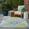 Nourison Sun and Shade SND23 Sweet Things Marine Area Rug by Waverly Lifestyle