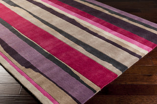 Surya SND-4501 Cherry Hand Tufted Area Rug by Sanderson 5x8 Corner