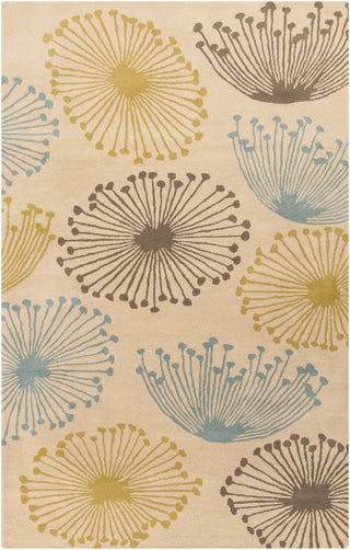 Surya SND-4512 Teal Area Rug by Sanderson 5' x 8'