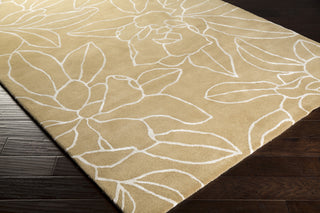 Surya SND-4522 Beige Hand Tufted Area Rug by Sanderson 5x8 Corner