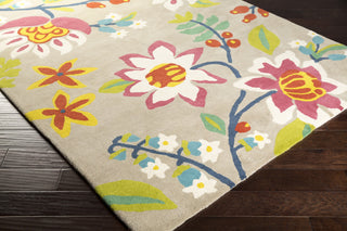 Surya SND-4524 Cherry Hand Tufted Area Rug by Sanderson 5x8 Corner