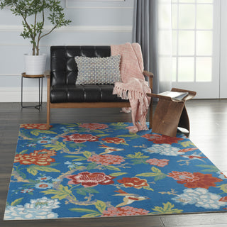 Nourison Sun N' Shade SND82 Blue/Multicolor Area Rug by Waverly