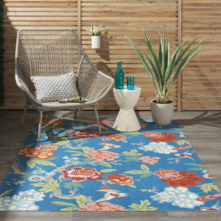 Nourison Sun N' Shade SND82 Blue/Multicolor Area Rug by Waverly