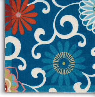 Nourison Sun N' Shade SND84 Blue/Multicolor Area Rug by Waverly