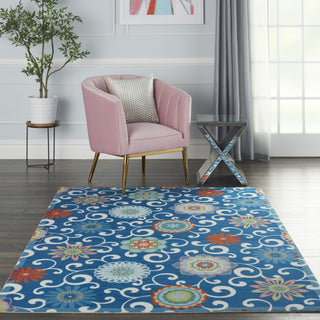 Nourison Sun N' Shade SND84 Blue/Multicolor Area Rug by Waverly