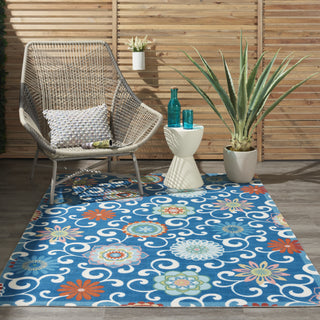 Nourison Sun N' Shade SND84 Blue/Multicolor Area Rug by Waverly