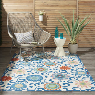 Nourison Sun N' Shade SND84 Ivory/Multi Area Rug by Waverly