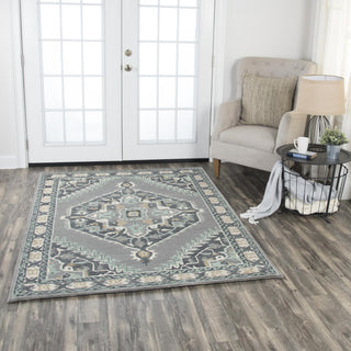 Rizzy Arden Loft-Sandhurst SH124B Gray Area Rug Corner Image