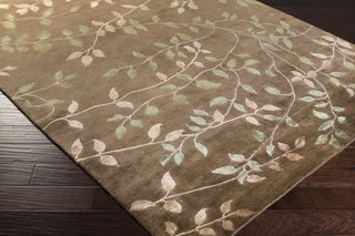 Surya Synergy SNG-5002 Charcoal Hand Knotted Area Rug Corner Shot