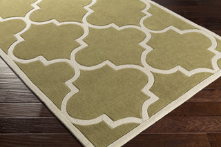 Artistic Weavers Santorini Nora Olive Green/Ivory Area Rug Corner Shot