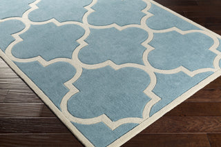Artistic Weavers Santorini Nora Aqua/Ivory Area Rug Corner Shot