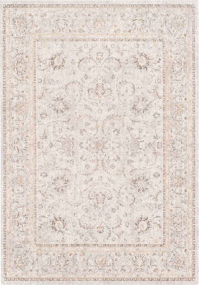 Surya Stonewashed SNW-2302 Beige Taupe Camel Charcoal Area Rug main image