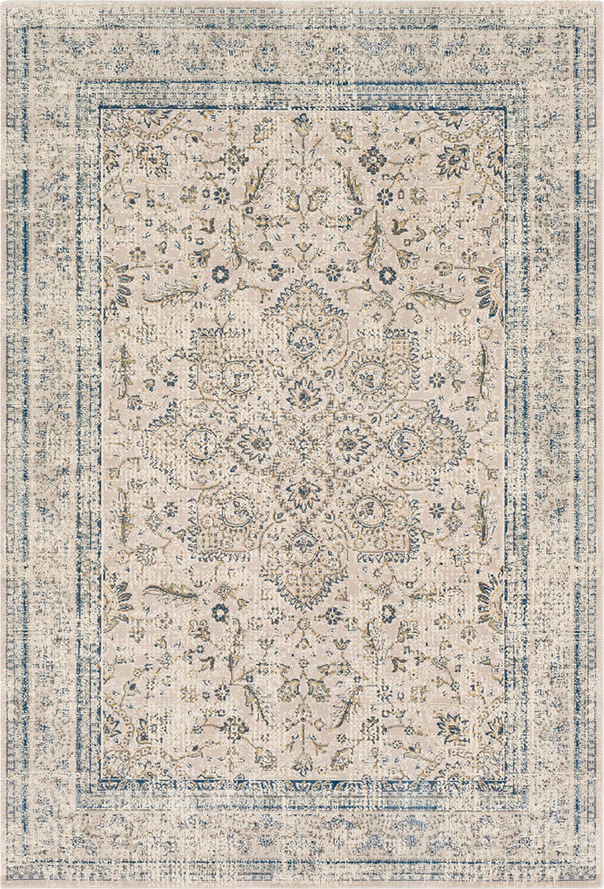 Surya Stonewashed SNW-2307 Taupe Bright Blue Beige Sage Camel Charcoal Area Rug main image