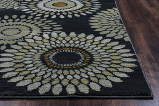 Rizzy Sorrento SO4269 Gray/Charcoal Area Rug Edge Shot
