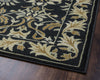 Rizzy Sorrento SO4301 tan gray/charcoal Area Rug Corner Shot Feature