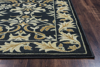 Rizzy Sorrento SO4301 tan gray/charcoal Area Rug Edge Shot