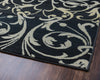 Rizzy Sorrento SO4322 Gray/Charcoal Area Rug Corner Shot