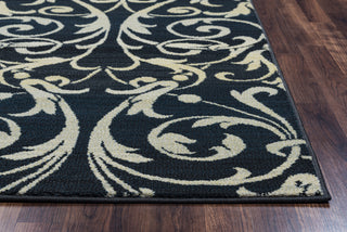Rizzy Sorrento SO4322 Gray/Charcoal Area Rug Edge Shot
