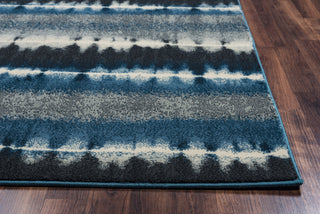 Rizzy Sorrento SO4390 Navy Area Rug Edge Shot