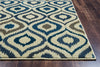 Rizzy Sorrento SO4395 light khaki Area Rug Edge Shot Feature