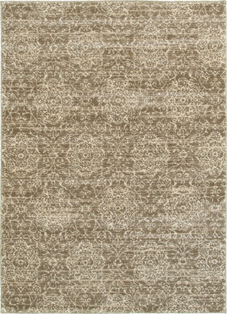 LR Resources Soft Shag 81162 Dark Beige / Cream Area Rug main image