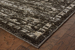 LR Resources Soft Shag 81166 Brown / Dark Beige Area Rug Alternate Image