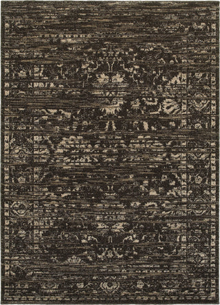 LR Resources Soft Shag 81166 Brown / Dark Beige Area Rug main image