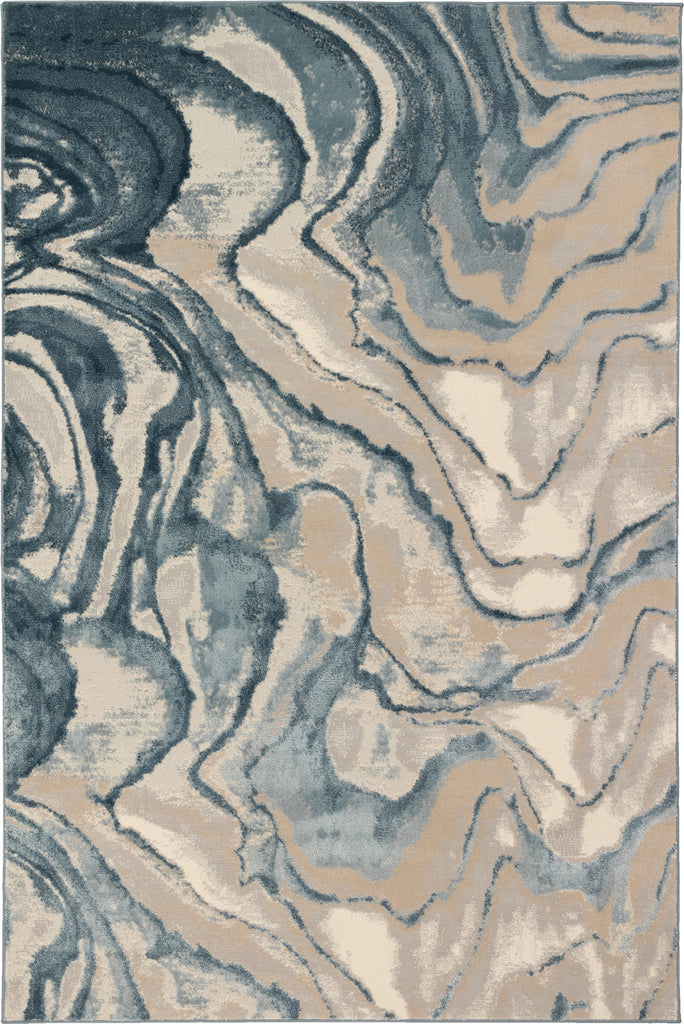 Trans Ocean Soho 7100/03 Agate Blue Area Rug by Liora Manne