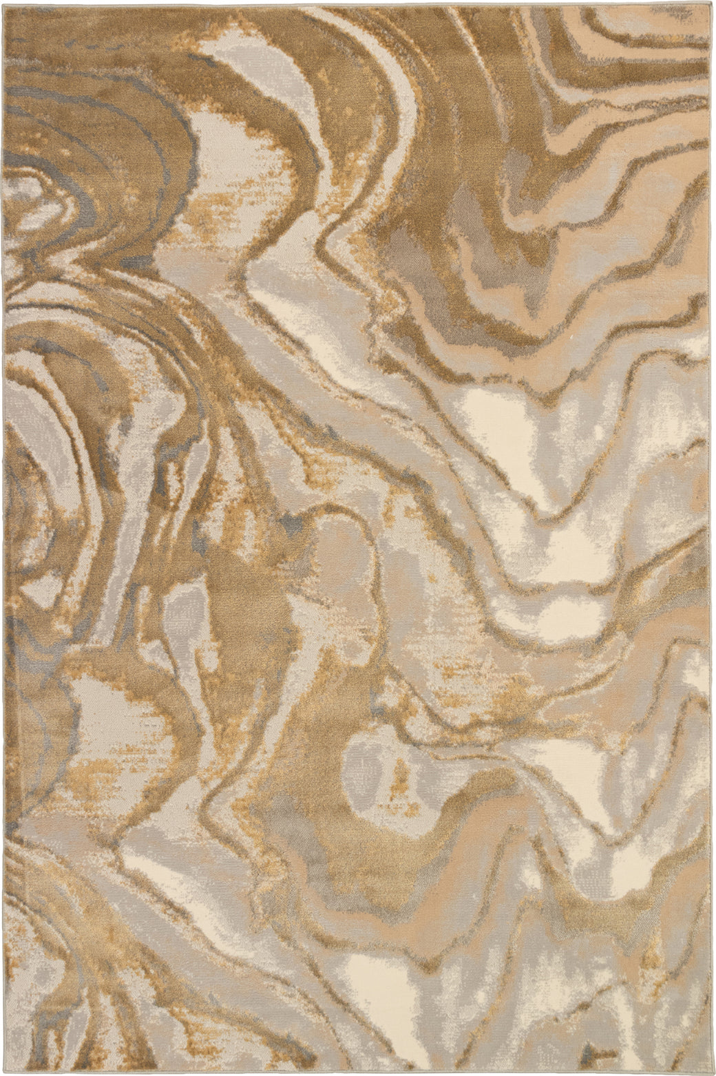 Trans Ocean Soho 7100/09 Agate Gold Area Rug by Liora Manne