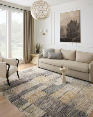 Loloi Soho SOH-08 Grey/Gold Area Rug Lifestyle Image