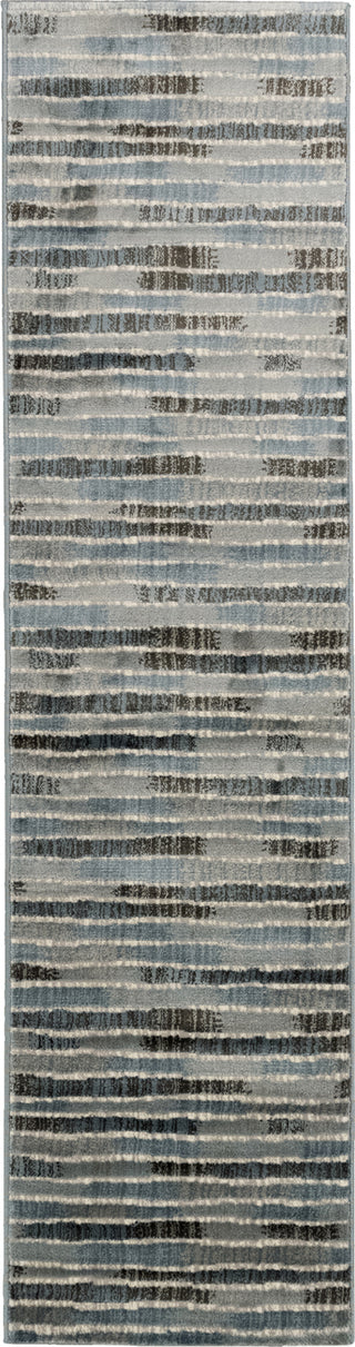 Trans Ocean Soho 7116/03 Stripe Blue Area Rug by Liora Manne