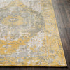 Surya Soleil SOI-2309 Bright Yellow Medium Gray White Camel Tan Area Rug Detail Image