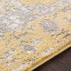 Surya Soleil SOI-2309 Bright Yellow Medium Gray White Camel Tan Area Rug Texture Image