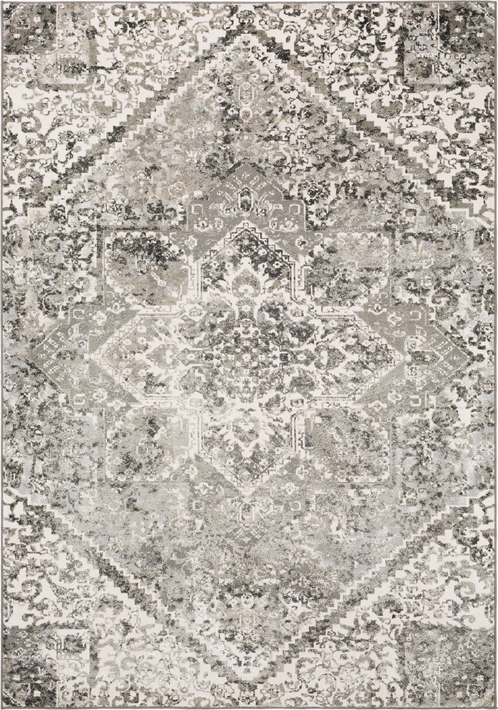 Surya Soleil SOI-2311 Black Medium Gray Light White Area Rug Mirror main image