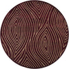 Chandra Solas SOL-12200 Maroon/Cream Area Rug Round