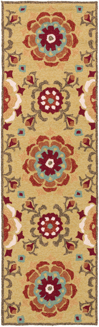 Surya Storm SOM-7704 Gold Area Rug 2'6'' x 8' Runner